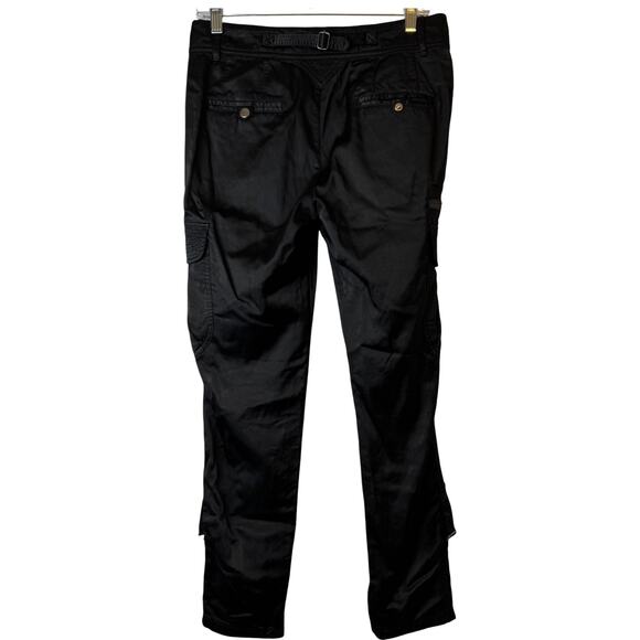 Seventy Two Changes Black Shiny Convertible Cargo Pants - Size 4 - Picture 3 of 8